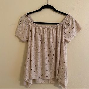 Off the shoulder blouse